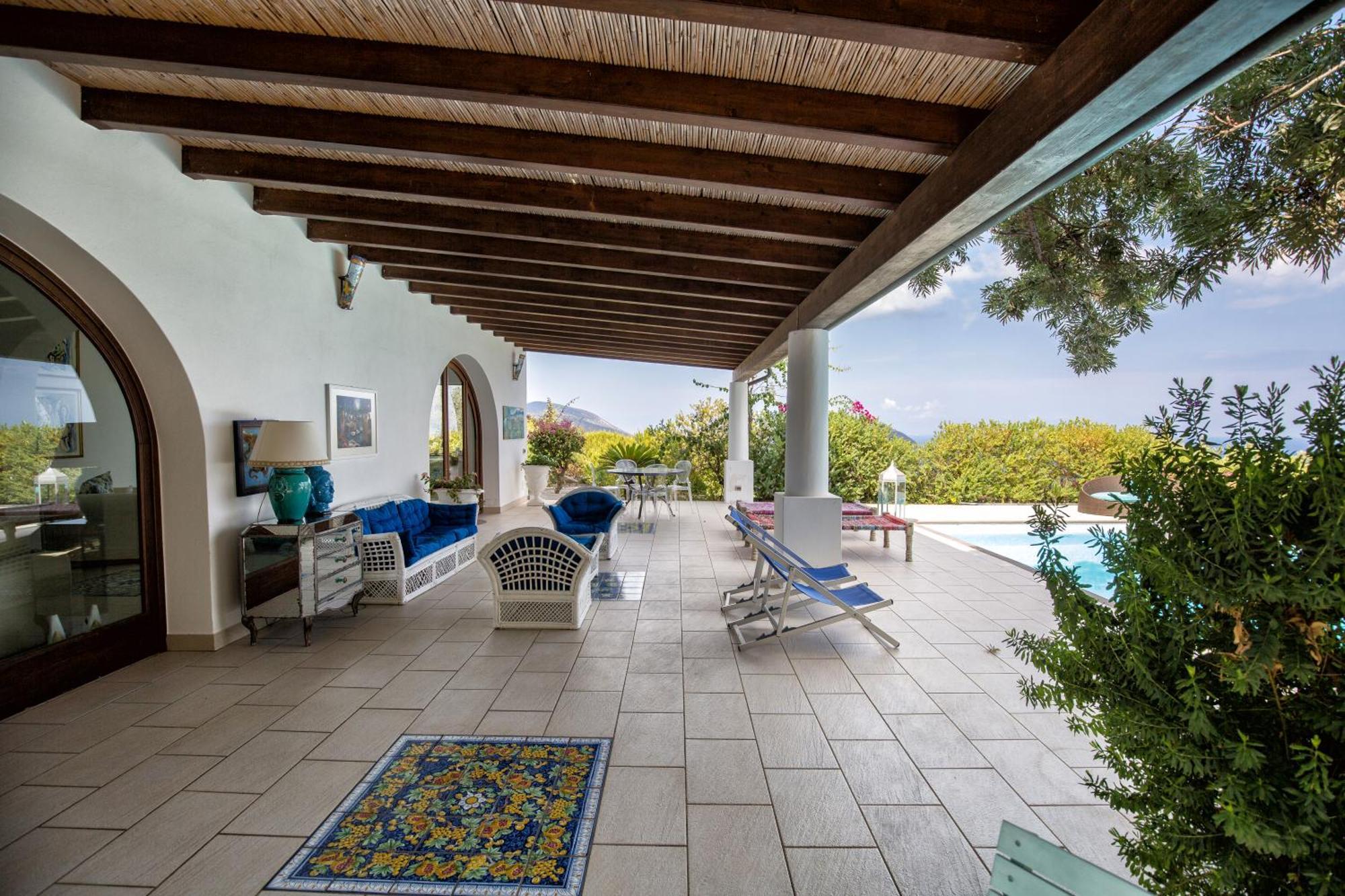 Sealight Villa Lipari - Vista E Piscina Екстериор снимка