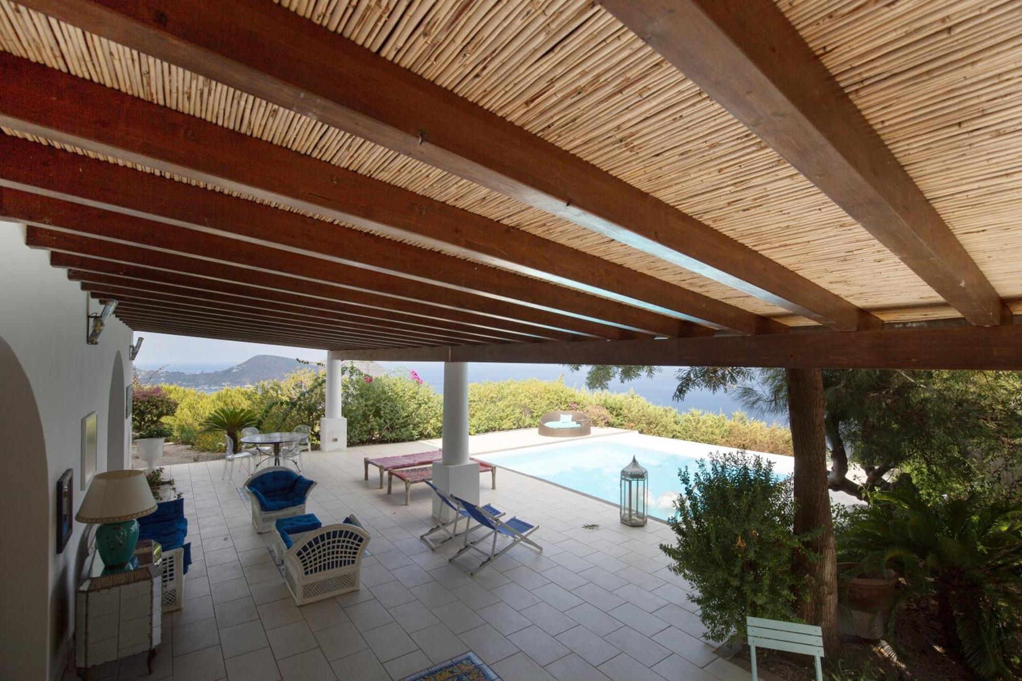 Sealight Villa Lipari - Vista E Piscina Екстериор снимка