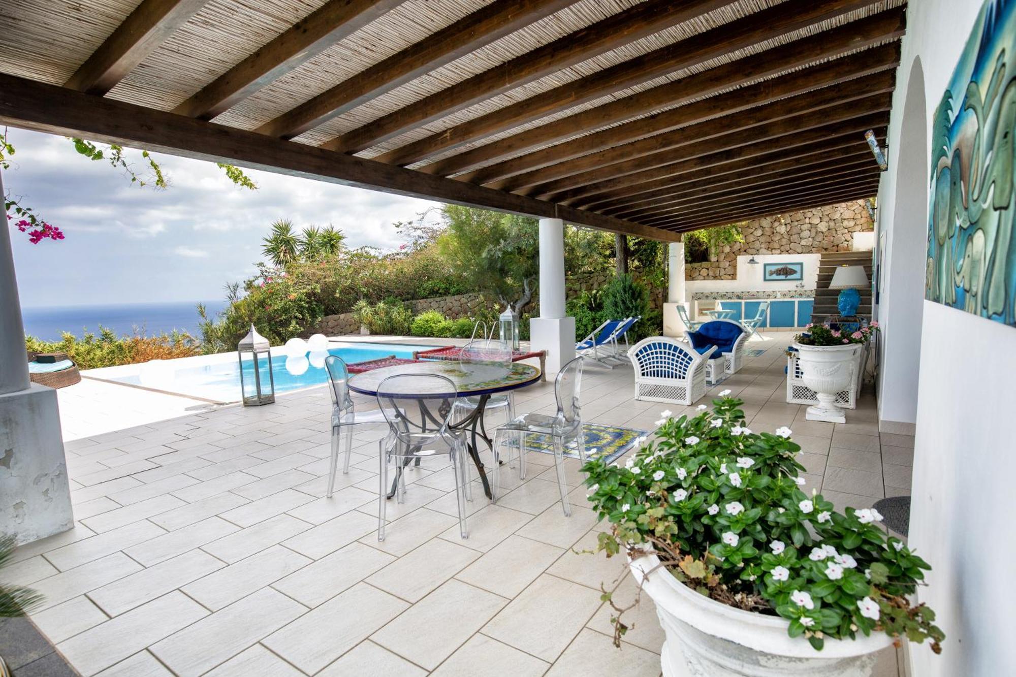 Sealight Villa Lipari - Vista E Piscina Екстериор снимка