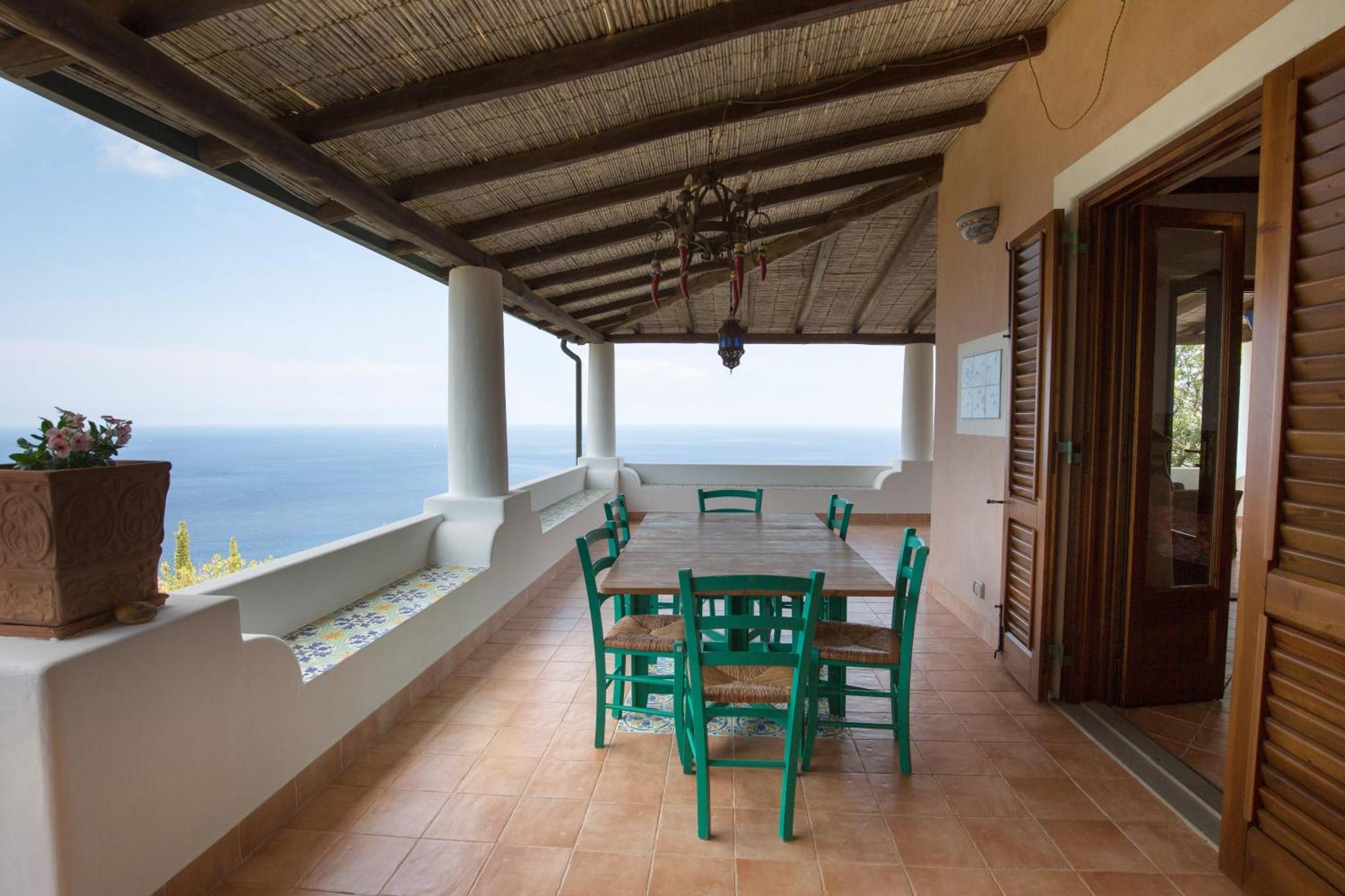Sealight Villa Lipari - Vista E Piscina Екстериор снимка